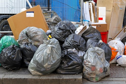 Household waste being collected in Parsons Green
