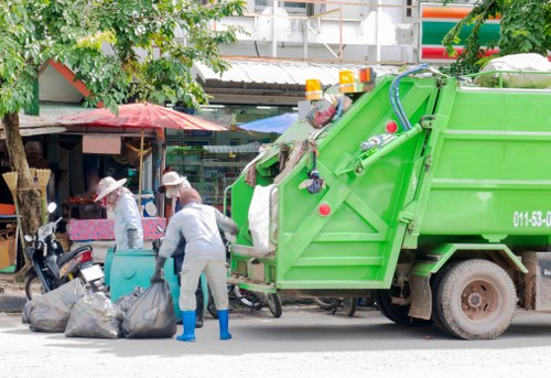 Professional clearance team in action